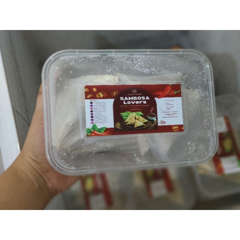 

Sambosa ayam cabe merah // sambosa lovers // sambosa isi 10 pcs // frozen food // cemilan frozen