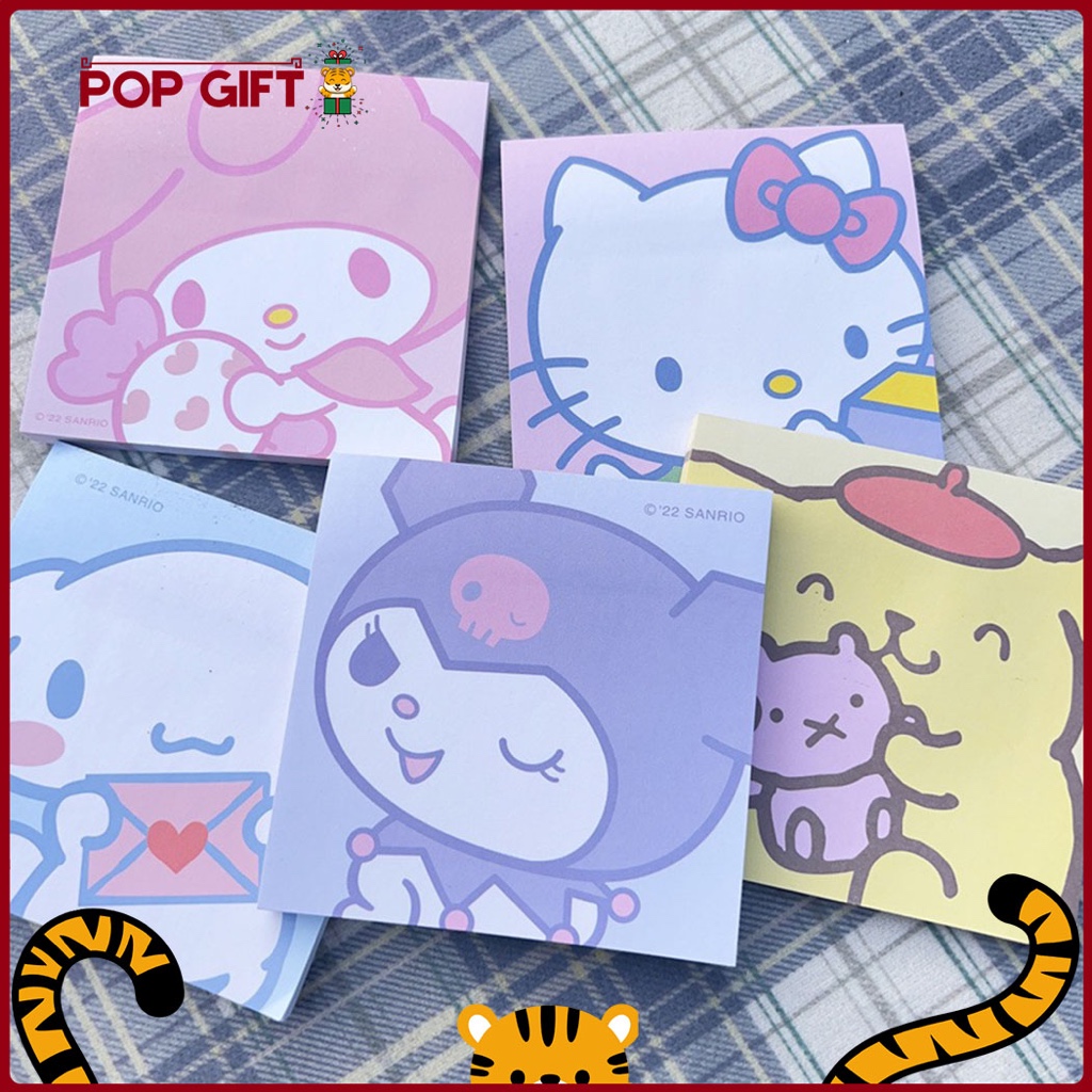 

PG 80 Lembar Sticky Notes Kertas ATK Notepad Alat Sekolah Alat Tulis Memo Karakter Sanrio Lucu MB26