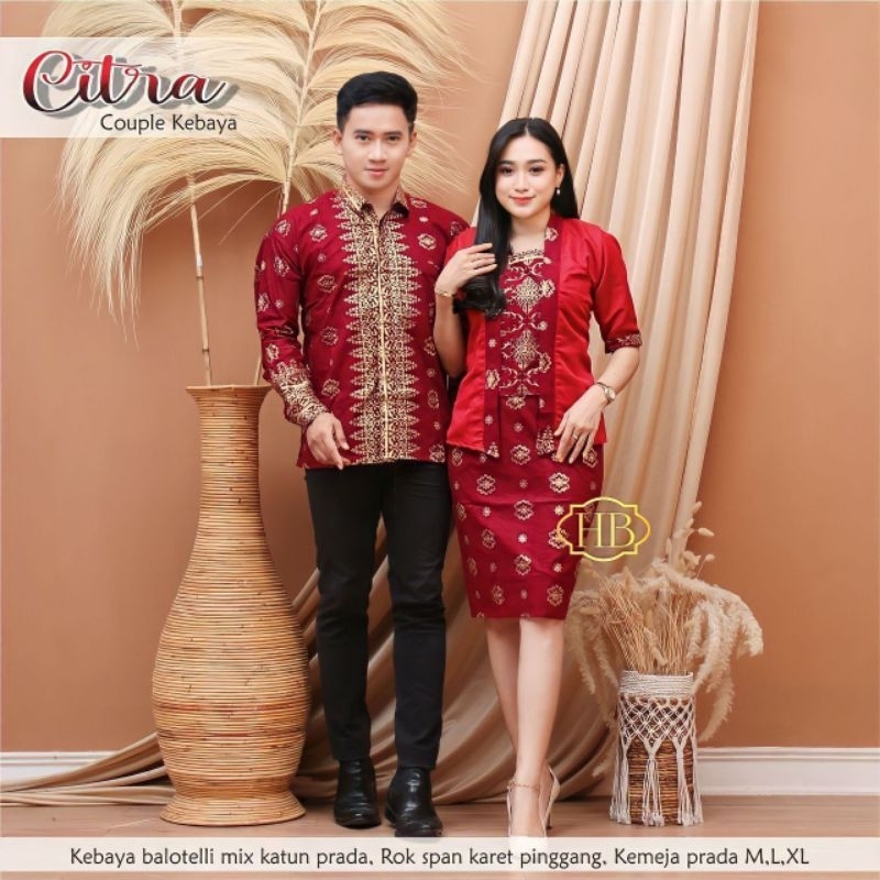 Couple Dress Rnb Motif Songket Salur Jumbo