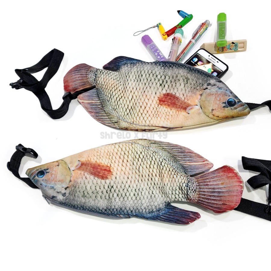 Tas Selempang Punggung Tas Dada Ikan Gurame Gurami Untuk Travel tas konser concert bag Fish Bag Fish