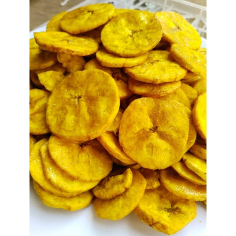 

Kripik pisang koin original rasa manis caramel aroma nangka 1kg