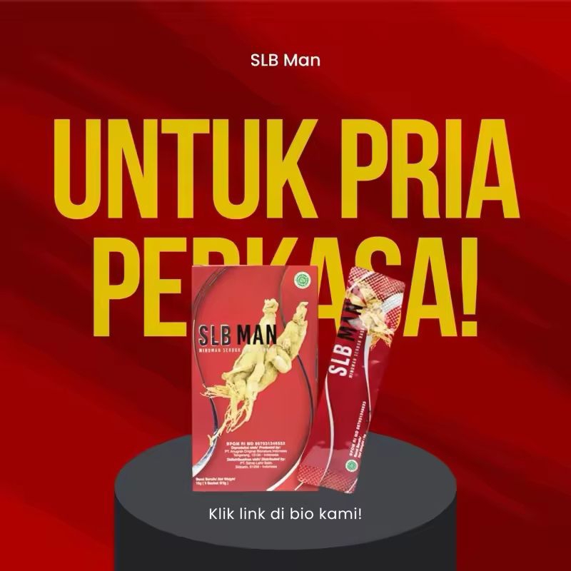 

SLB MAN minuman serbuk rasa markisa 1 box 10 sachet pria original herbal ginseng BPOM HALAL