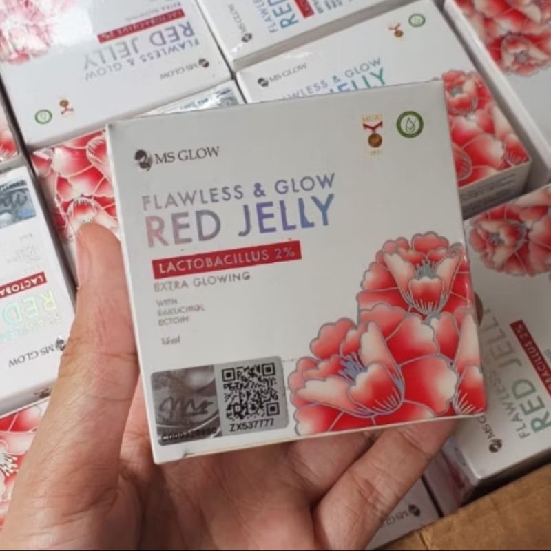 TERMURAH MS GLOW RED JELLY - FLAWLESS & GLOW RED JELLY MS GLOW - RED JELLY MS GLOW