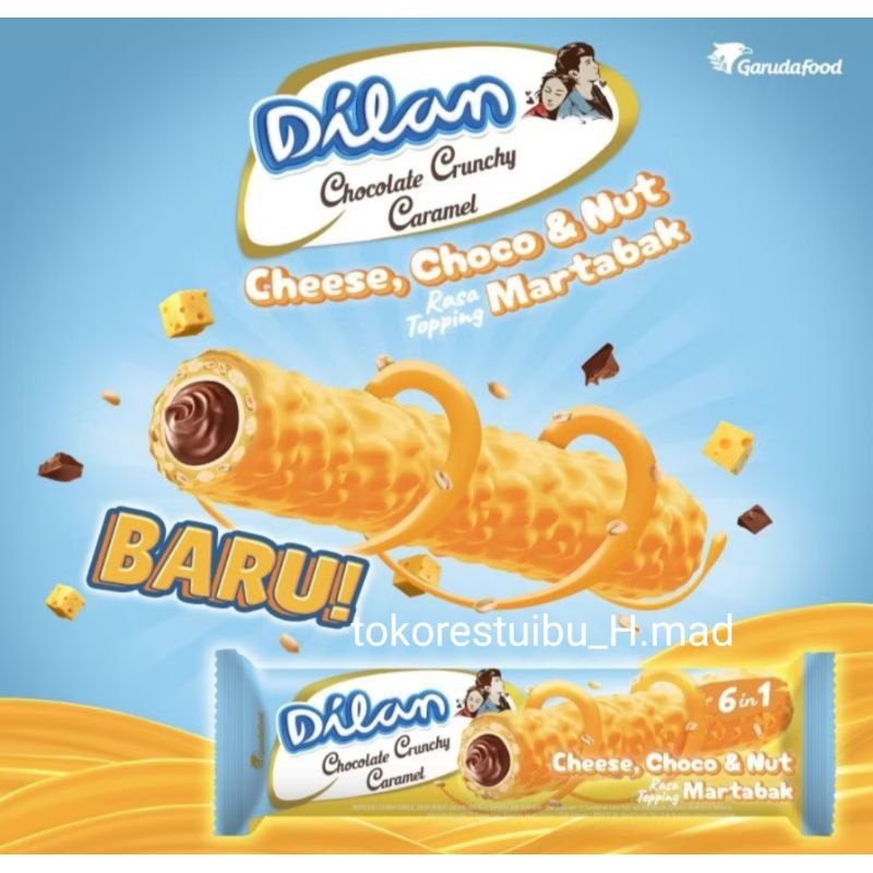 

dilan cheese, choco & nut |1 box isi 12 pcs | dilan dengan toping martabak