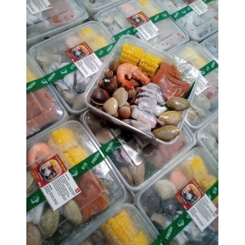 

frozen seafood isi banyak yaa sdh free bumbu