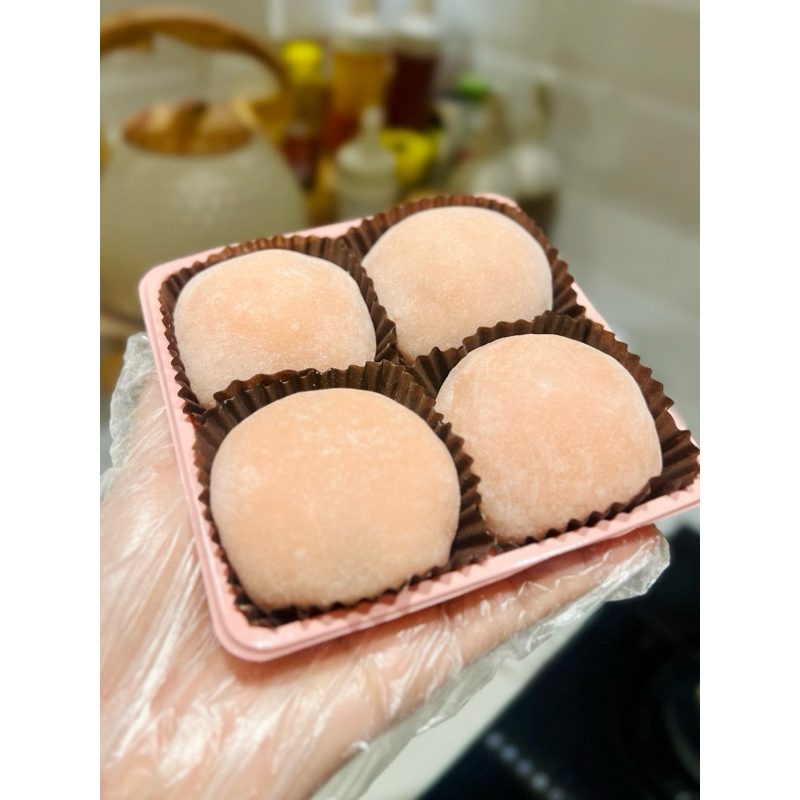 

Mochi Mui - Mochi isi 4 Home Made Paste (Kacang Tanah, Ubi Ungu, Kacang Hijau, Kacang Tanah)