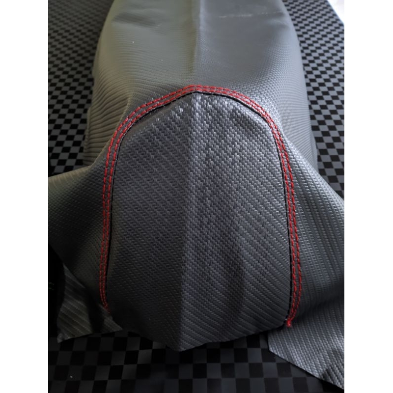 Kulit jok motor Jahit Kepala variasi benang kombinasi kain jok hitam universal motor vario beat mio 