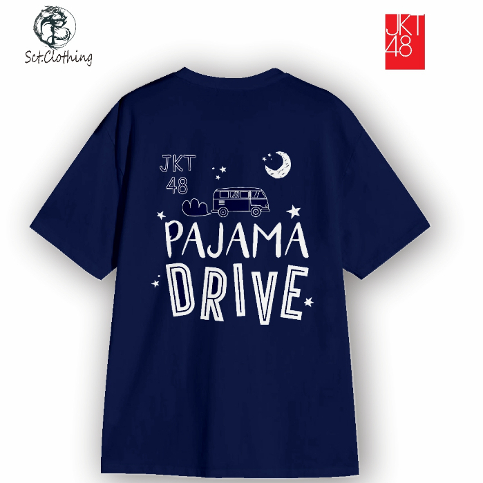 T-shirt baju distro jkt 48 pajama drive kaos katun 24s reguler fit