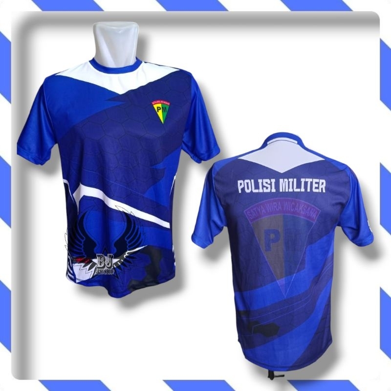 Kaos Oblong Pm Polisi Militer Pomad Printing Bahan Jersey Premium