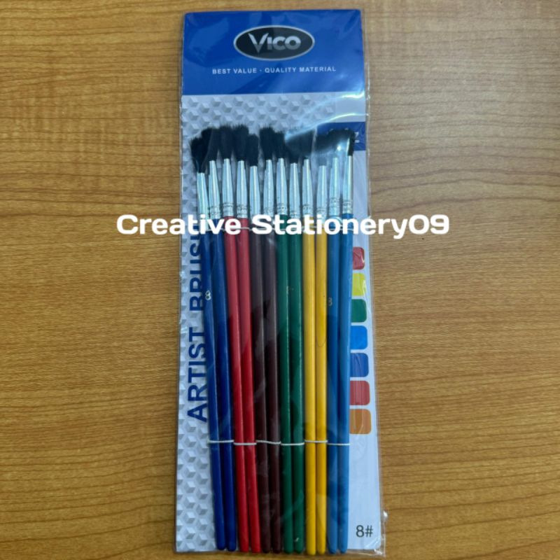 

Kuas LUKIS 6 8 10 12 / Kuas CAT BULU HITAM 1 PAK