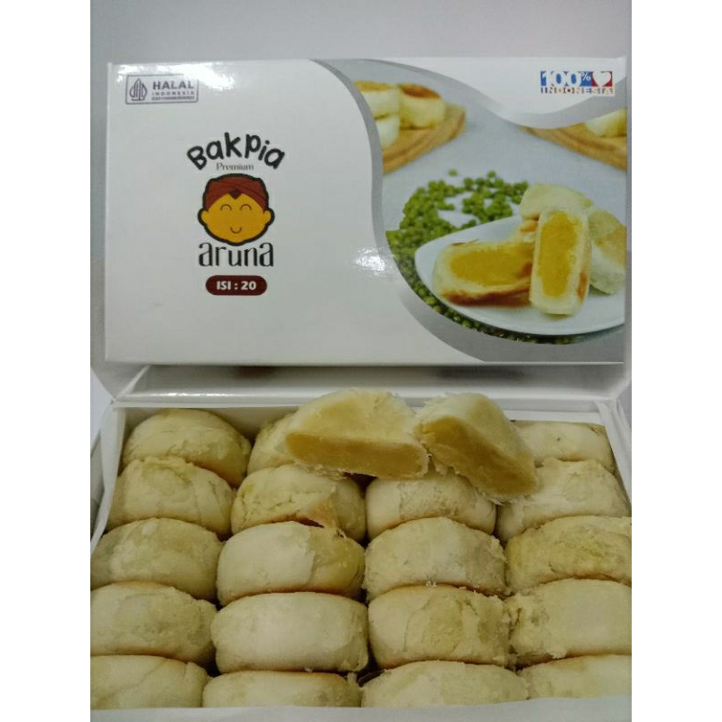 

BAKPIA PREMIUM ARUNA - Original Kacang Hijau isi 20