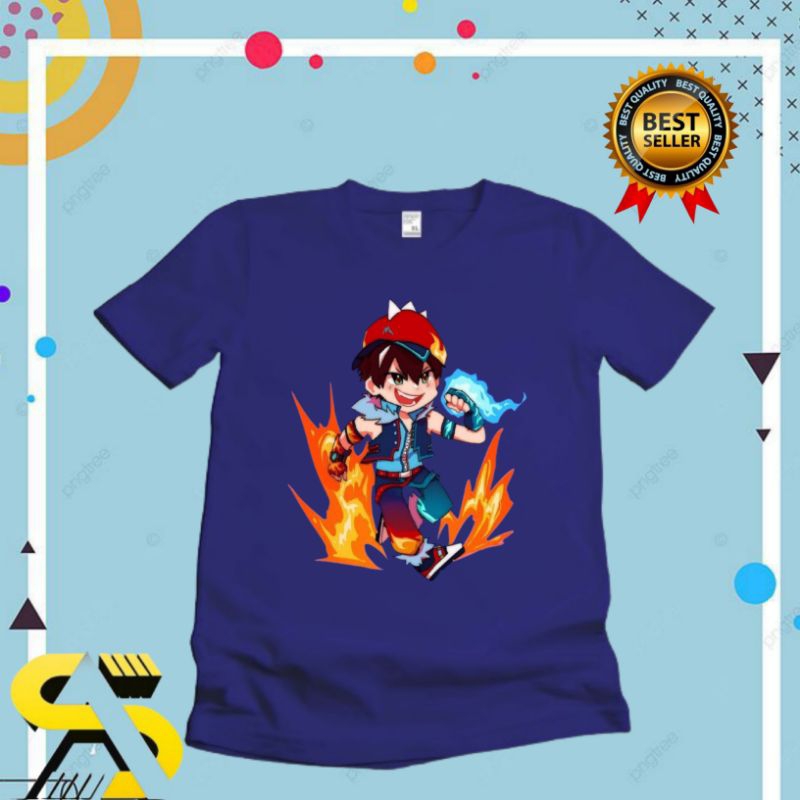 KAOS ANAK BAJU ANAK  BOBOIBOY API