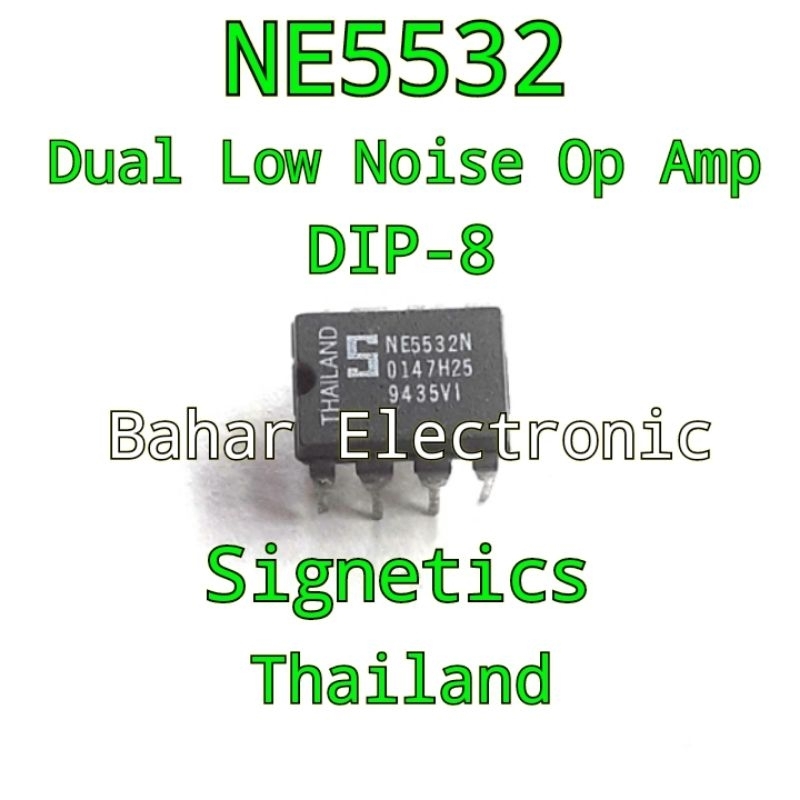 IC NE5532 DIP-8 Signetics Thailand (kaki pendek)