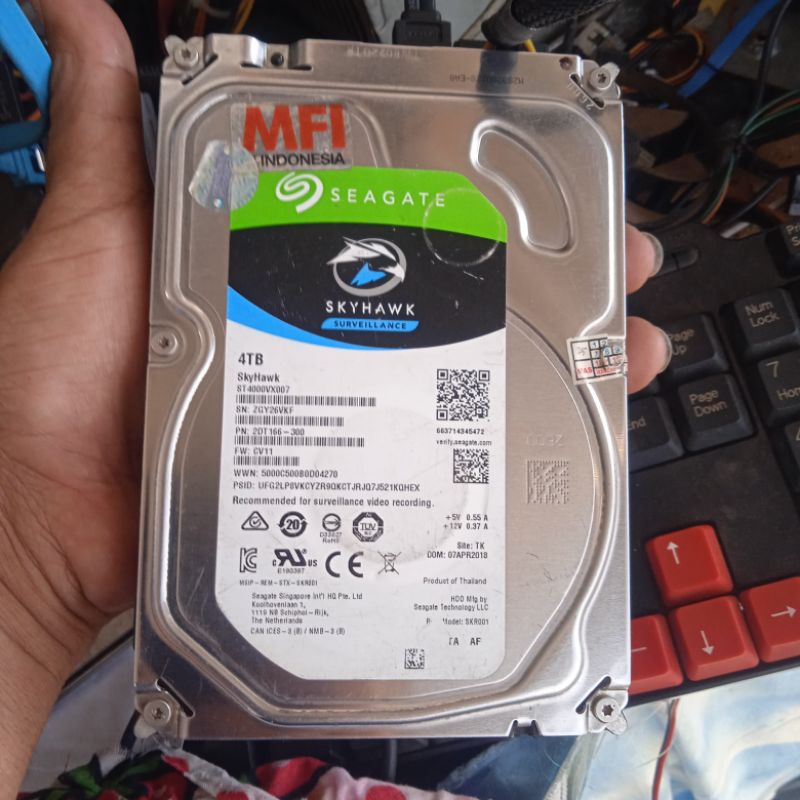 HDD CCTV Hardisk PC SATA Hardisk Seagate 4TB atau 4000Gb berfungsi Normal