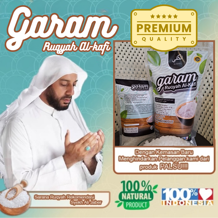 

[HATI-HATI PRODUK PALSU] 1000 gram Garam Ruqyah AnNajah 100% Original By Alkafi -