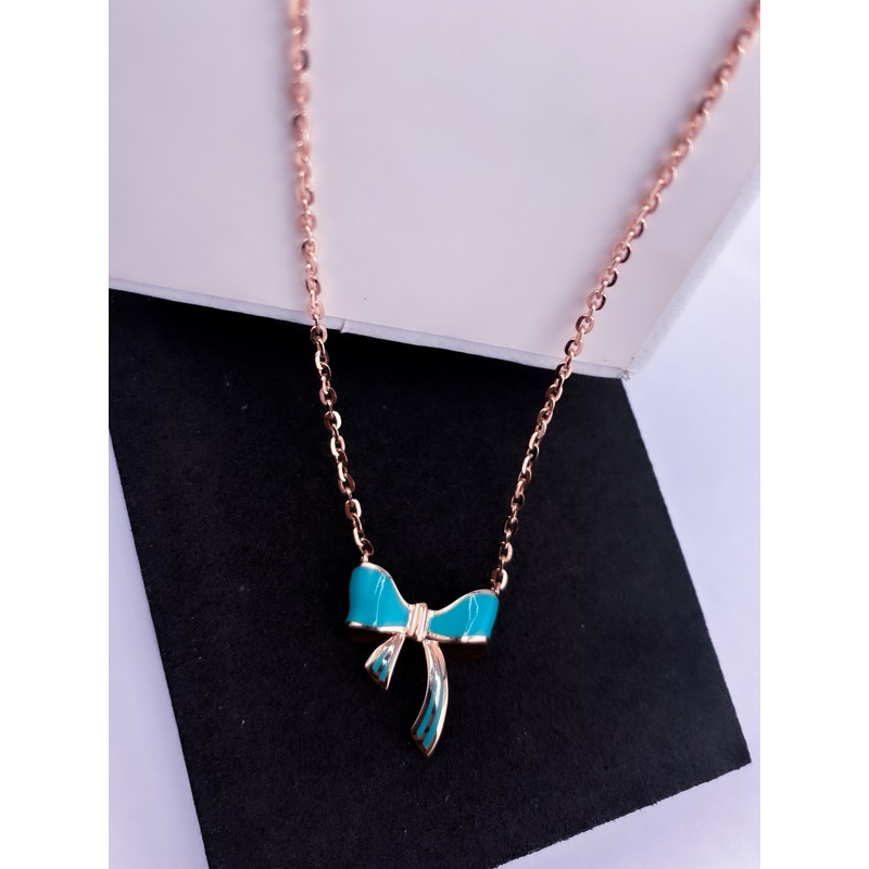kalung nori pita hijau tosca kadar 17k