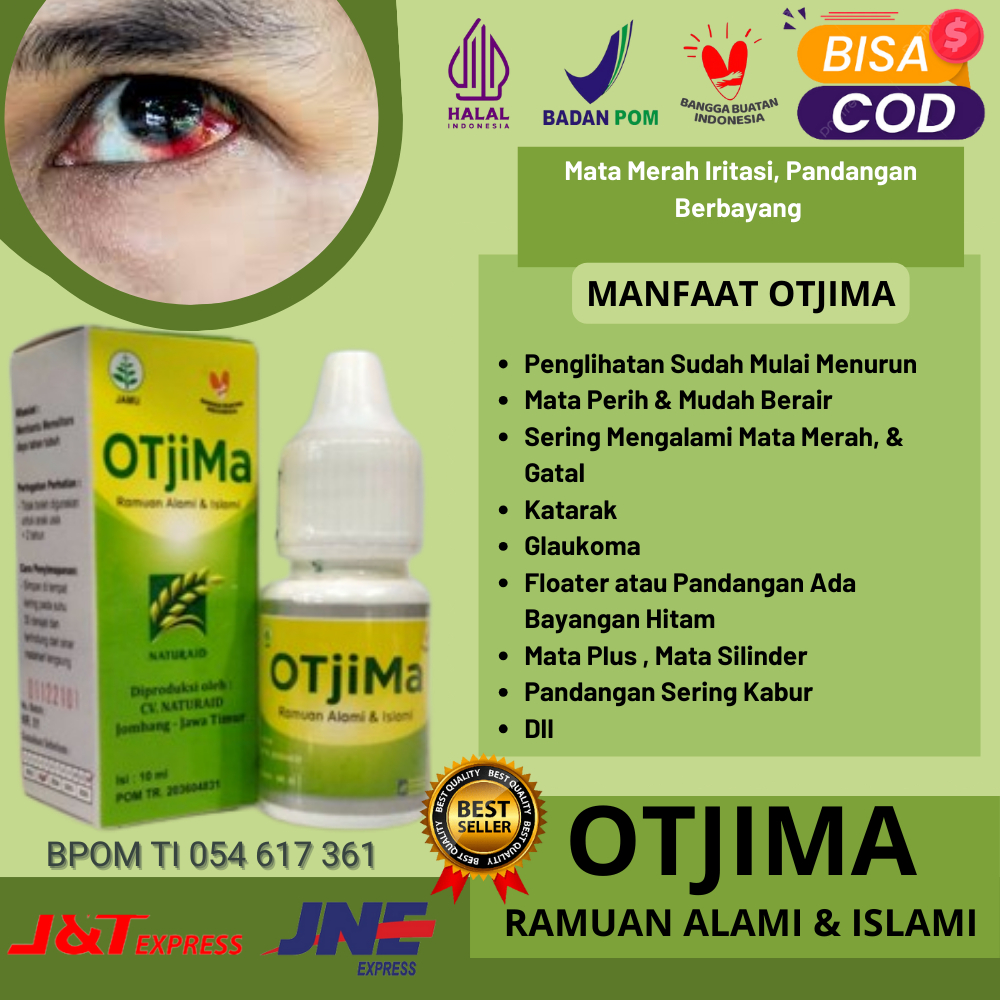 OTJIMA OTEM Obat Tetes Mata | Mata Merah Iritasi, Pandangan Berbayang
