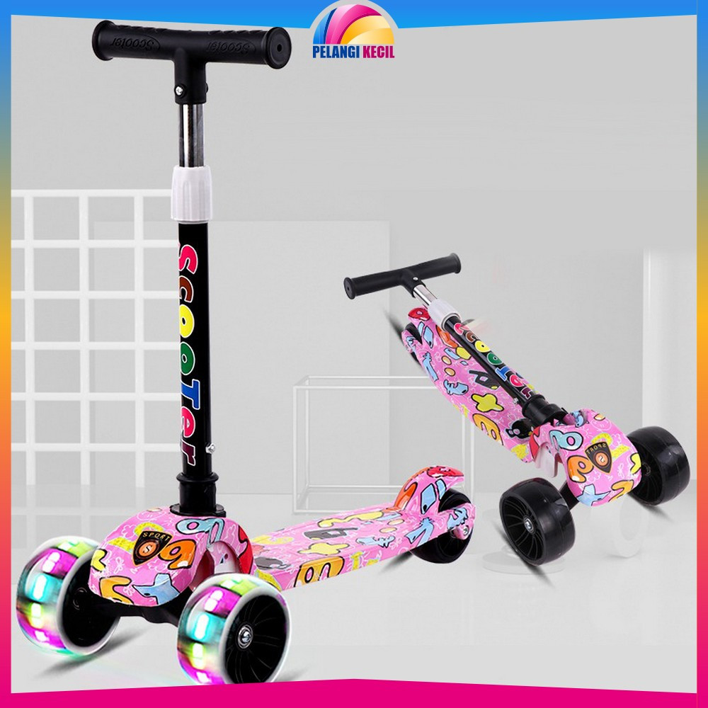 Skuter Otoped Anak Bisa Dilipat Roda 3 / Skuter Anak Bisa Dilipat Injak / Mainan Outdoor Kickboard S