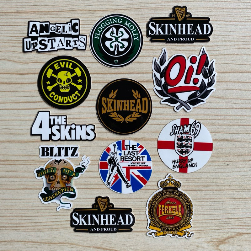 

Stiker Pack Band Skinhead Oi! Street Punk Rock