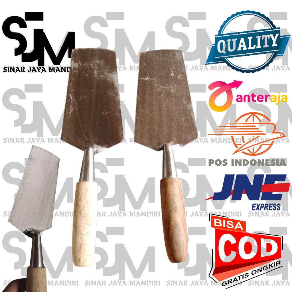 CETOK TUKANG BAJA / SENDOK SEMEN / CETOK TULUNGAGUNG BULAT KOTAK / TROWEL