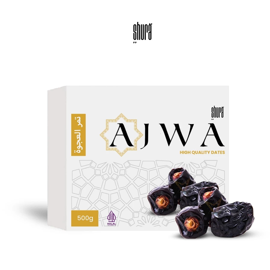 

Shura Kurma Ajwa 500gr Kurma Nabi Premium Original High Quality