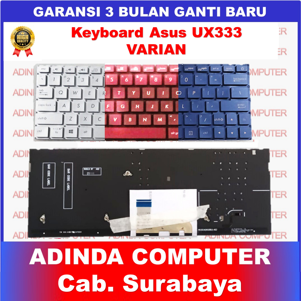 Keyboard Asus Zenbook 13 UX333 UX333F UX333FA UX333FN  UX333FAC UX333FLC