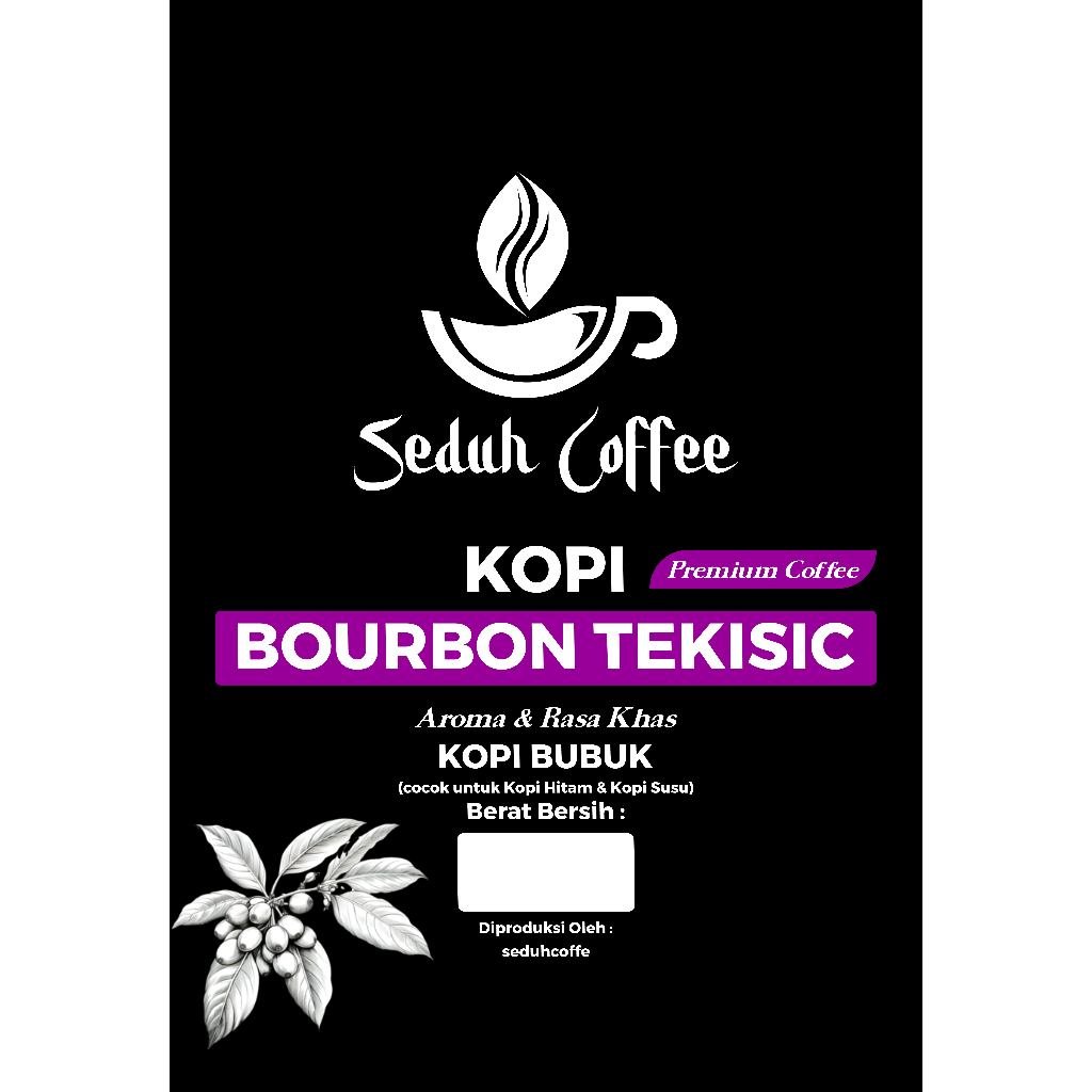 

SEDUH- Bubuk Kopi Bourbon Tekisic Aroma & Rasa Khas 500gr