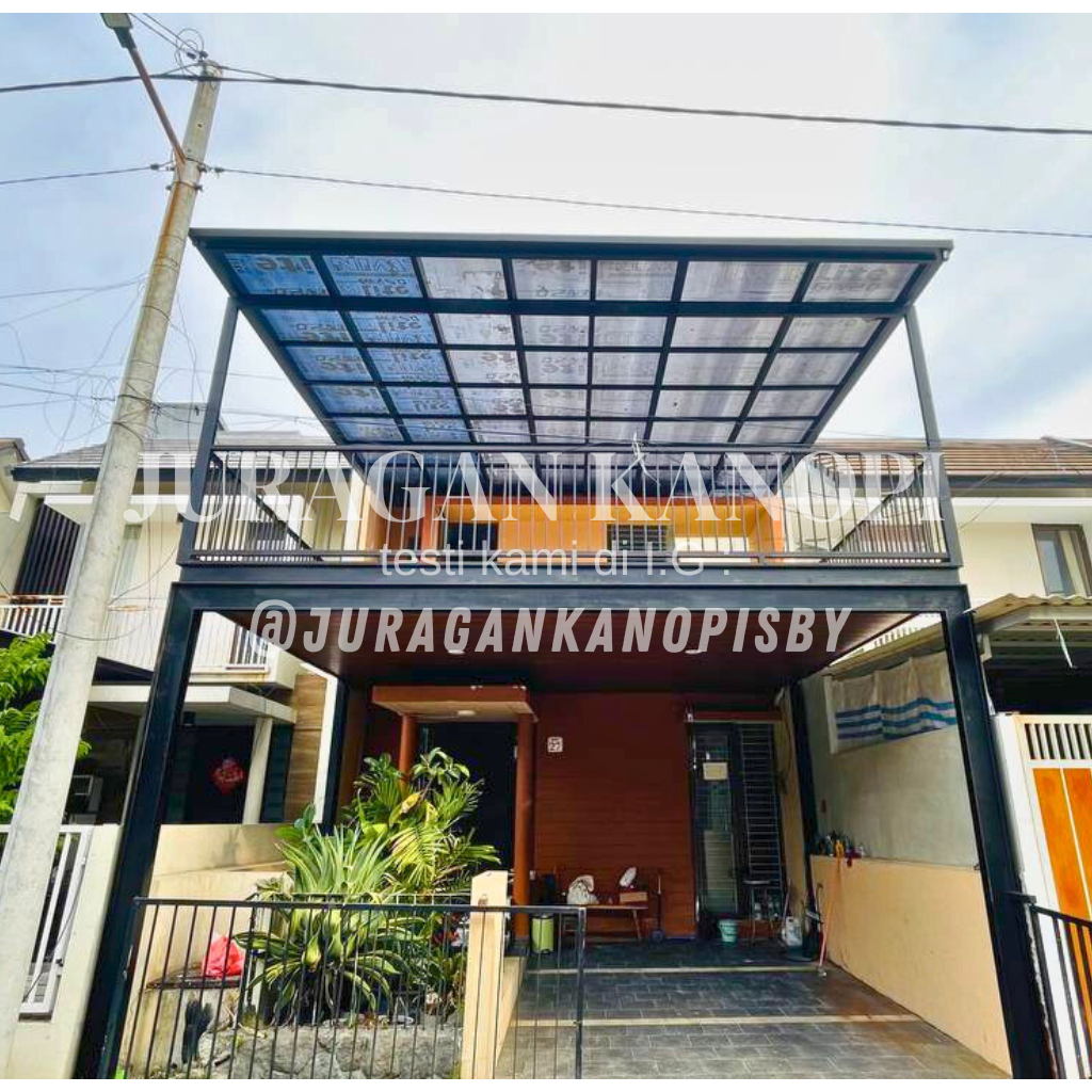 Kanopi atap Balkon Solarflat 1.2mm surabaya