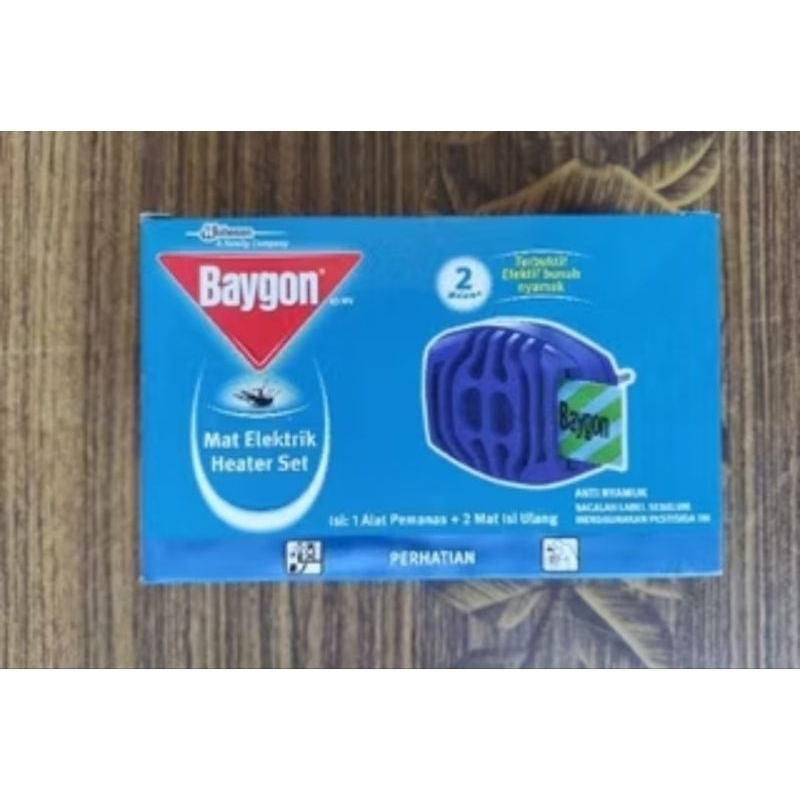 BAYGON MAT ELEKTRIK HEATER SET + ISI 2PCS