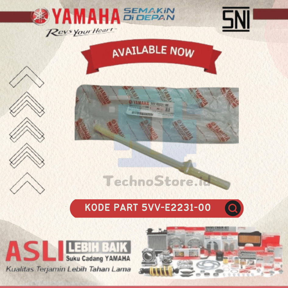 Lidah Karet Tensioner Bawah Nouvo Mio Fino Soul ORIGINAL YAMAHA 5VV-E2231-00