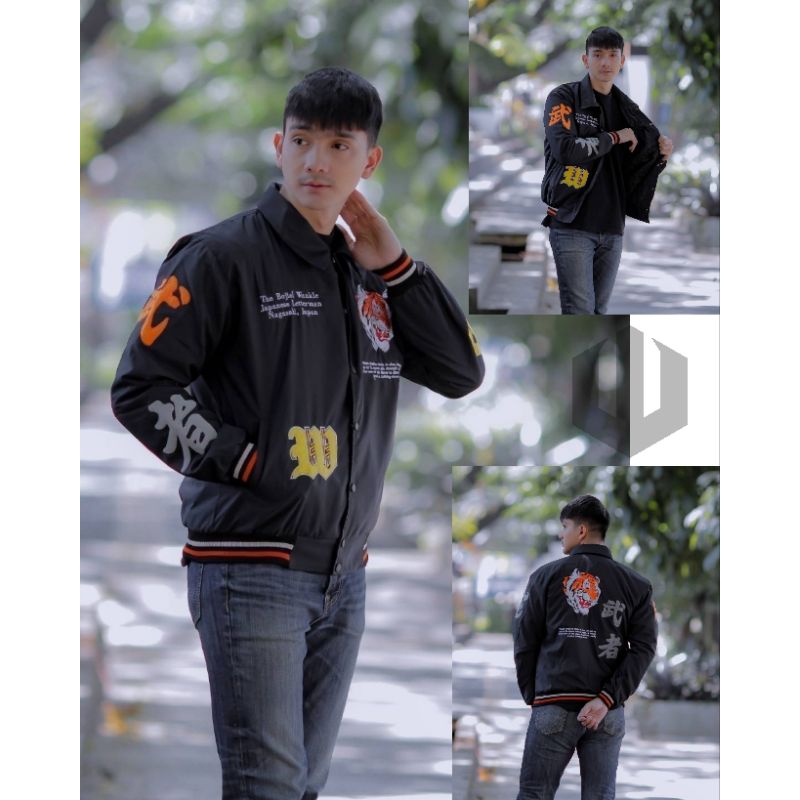 Jacket Varsity pull Bordir Jaket Baseball Parasut Pria