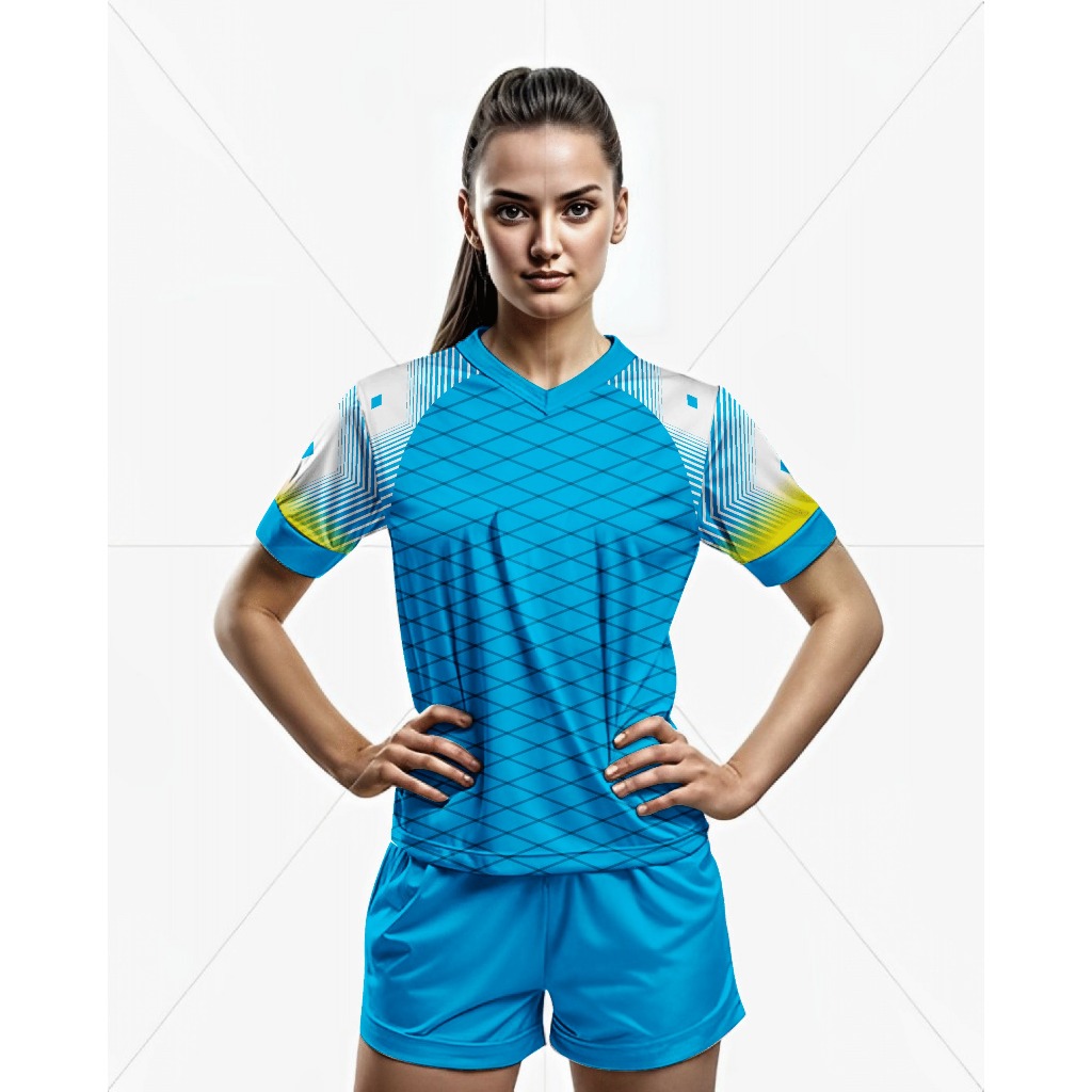 JERSEY Olahraga Wanita Baju Senam Zumba Jersey Volly Voli Kaos Gym Fitnes Futsal Running Wanita
