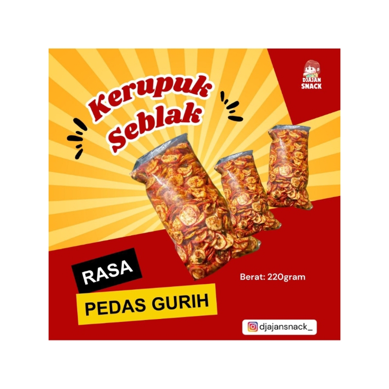

Kerupuk Seblak Rasa Pedas Gurih