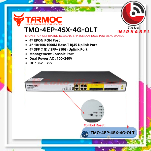Tarmoc TMO-4EP-4SX-4G-OLT | OLT EPON 4 PON ( Bukan OLT HSGQ E04R 4 PON )