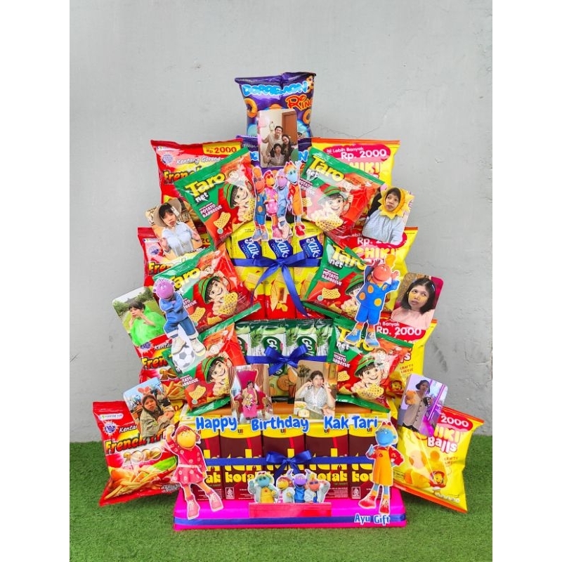 

Ayu Gift | HANYA BISA INSTANT CAR | Tower Snack | Kue ultah custom | Kue custom