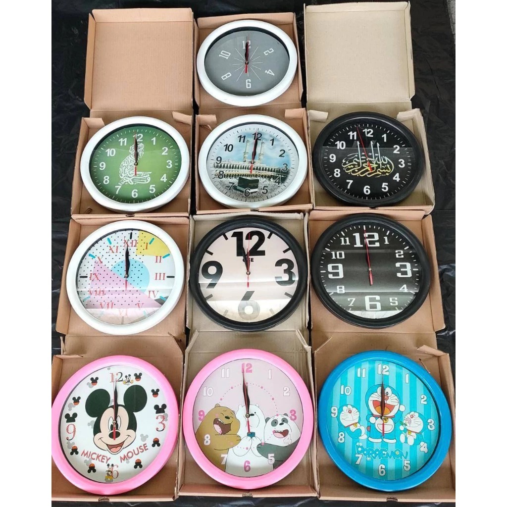 Jam Ogana Karakter - Jam Dinding Karakter - Jam Dinding Polos - Jam Dinding GSE