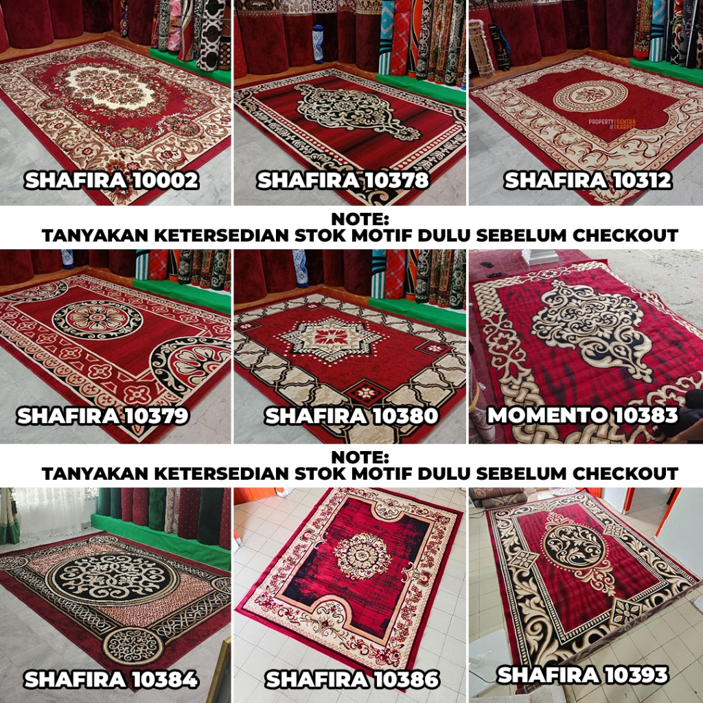 KARPET RUMAH PERMADHANI SHAFIRA MOMENTO Ukuran : 230 X 310 | 275 X 350 | 210 X 310 | Sentra Karpet