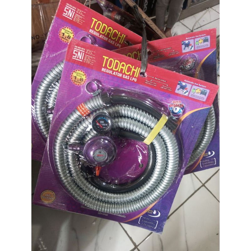 selang gas + regulator todachi SNI 1,8 meter