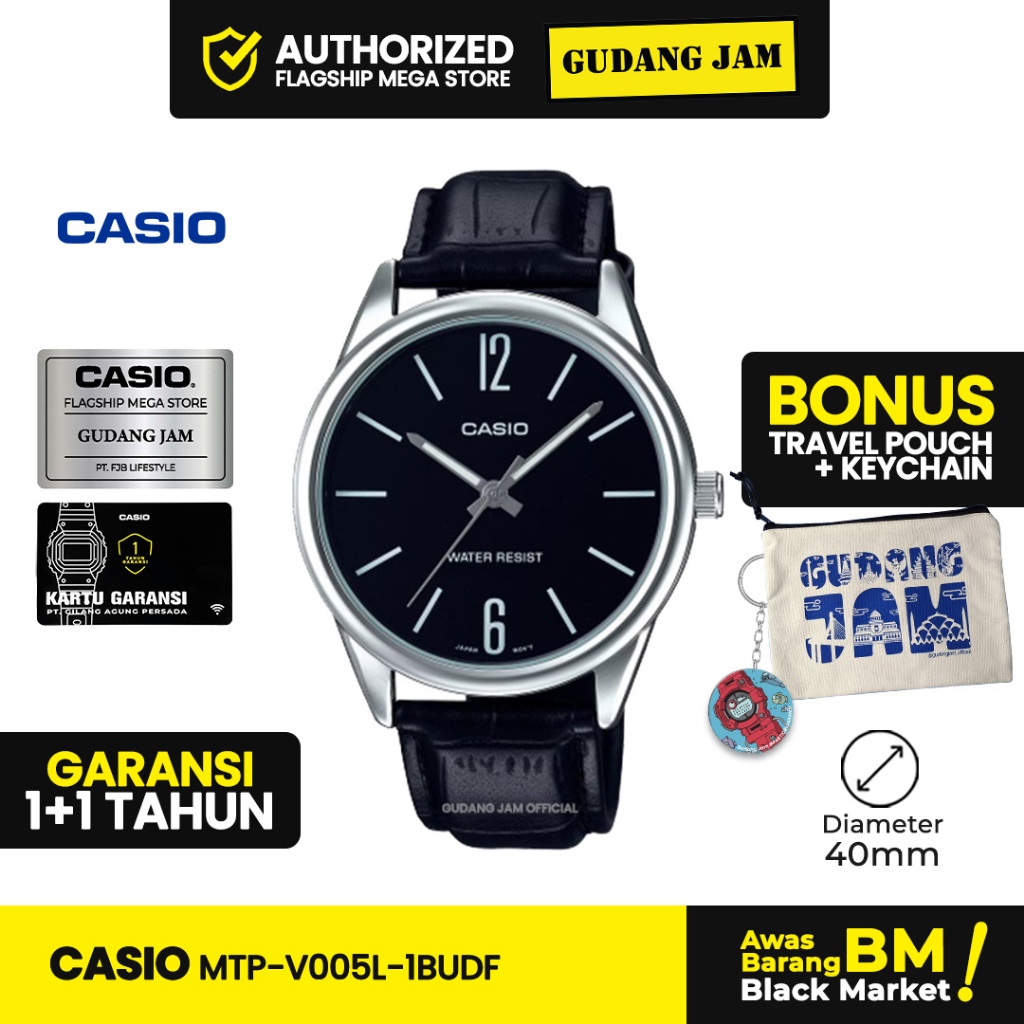 POLO_ Jam Tangan Casio MTP-V005L-1BUDF MTP-V005L MTP-V005 MTPV005L MTP V005L