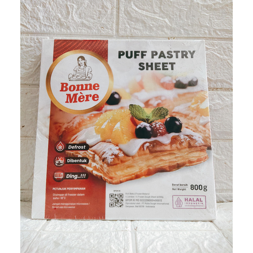 BONNE PUFF PASTRY SHEET 800GR