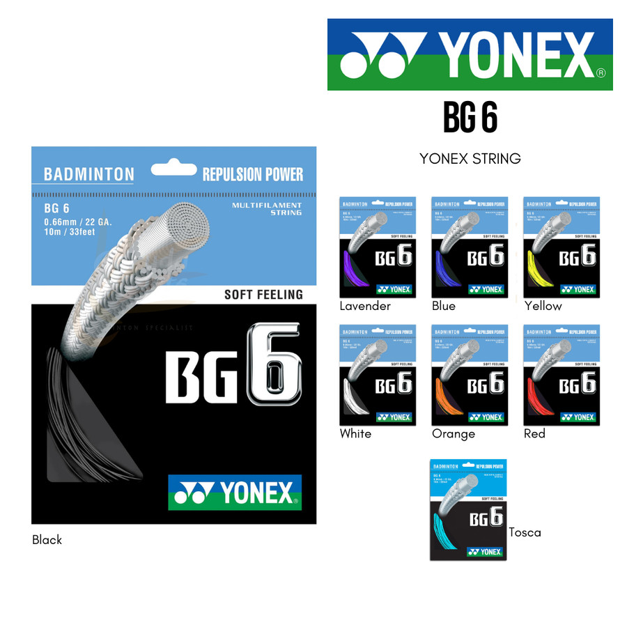 Senar Yonex BG 6 / Senar Raket Bulutangkis BG 6 / Senar Raket Badminton