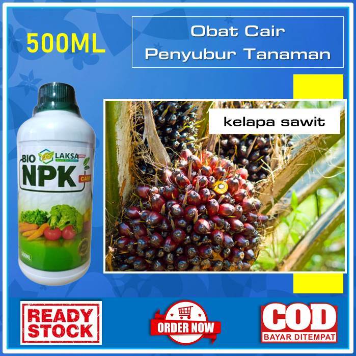 [Promo] Pupuk Tanaman Kelapa Sawit - Pupuk Cair 500 ML Termurah (BIO NPK CAIR LAKSA GROW) Merangsang