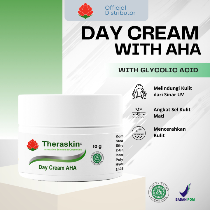 Theraskin Day Cream AHA - Tabir Surya SPF 30 BPOM Untuk Kulit Flek