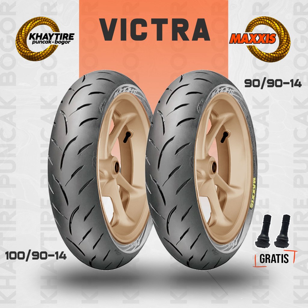 Paket Ban Tubles Motor LEXI MAXXIS VICTRA 90/90 - 100/90 Ring 14