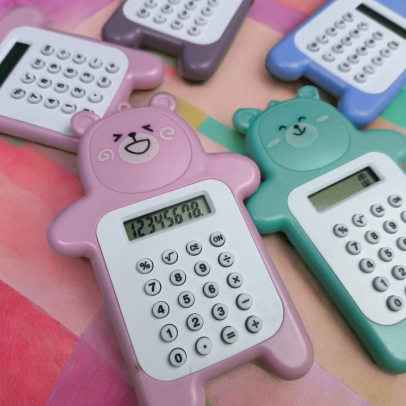 

Kalkulator Mini Karakter Beruang 3D | Alat hitung kalkulator Perlengkapan sekolah dan kantor