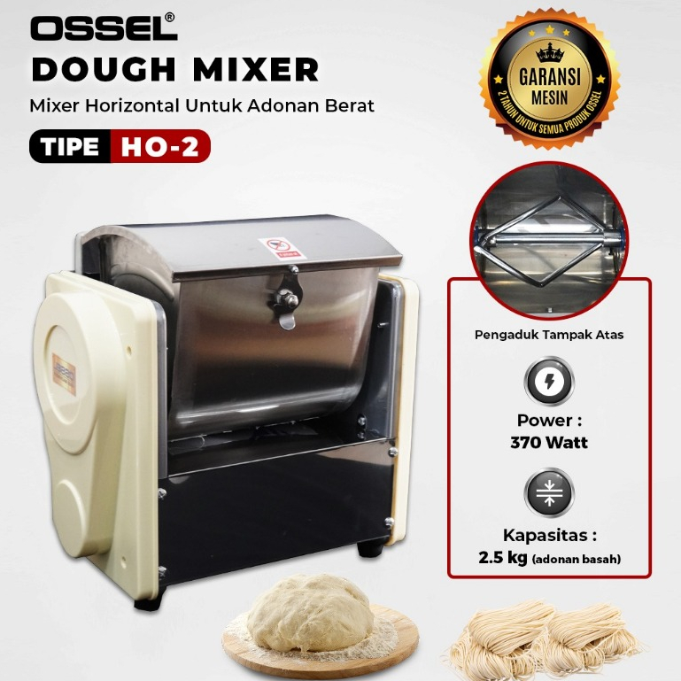 OSSEL MESIN MIXER ROTI HO2  MIXER ROTI HORIZONTAL DOUGH MIXER HORIZONTAL-OSSEL