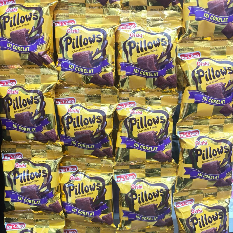 

Oishi Pillows harga per 1 pack isi 22pcs @12gr