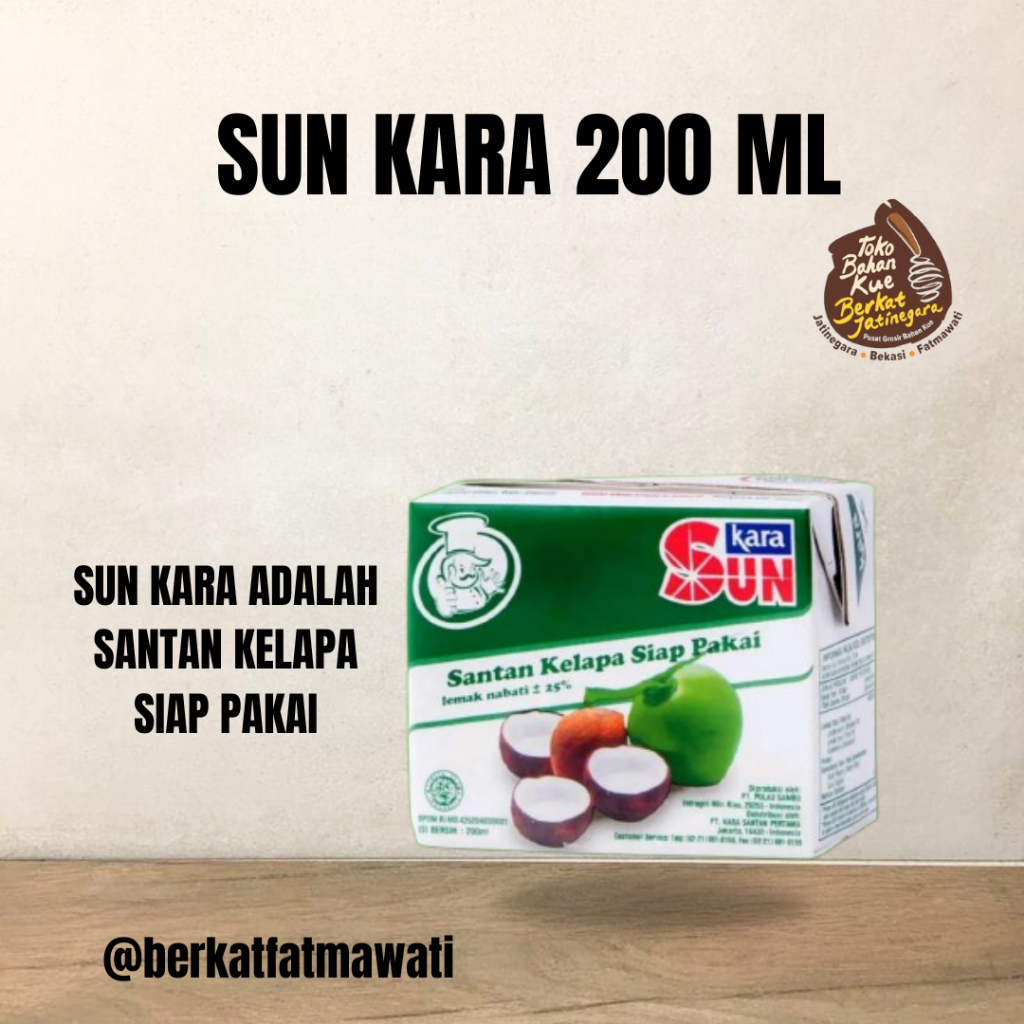 

SUN KARA SANTAN KELAPA 200 ML / SANTAN KELAPA INSTAN / SANTAN KELAPA SIAP PAKAI