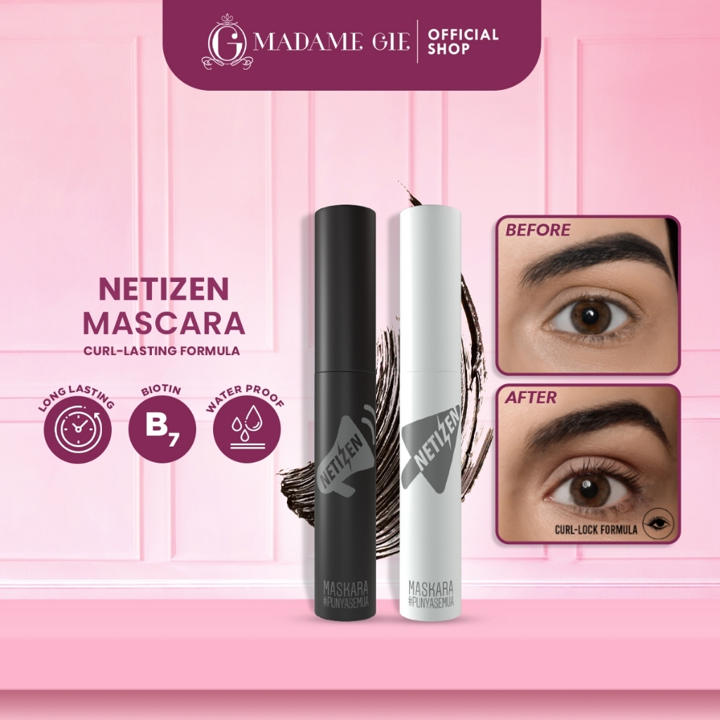 Madame Gie Mascara Netizen - Make Up Maskara Waterproof Hitam~Beaute Soul~