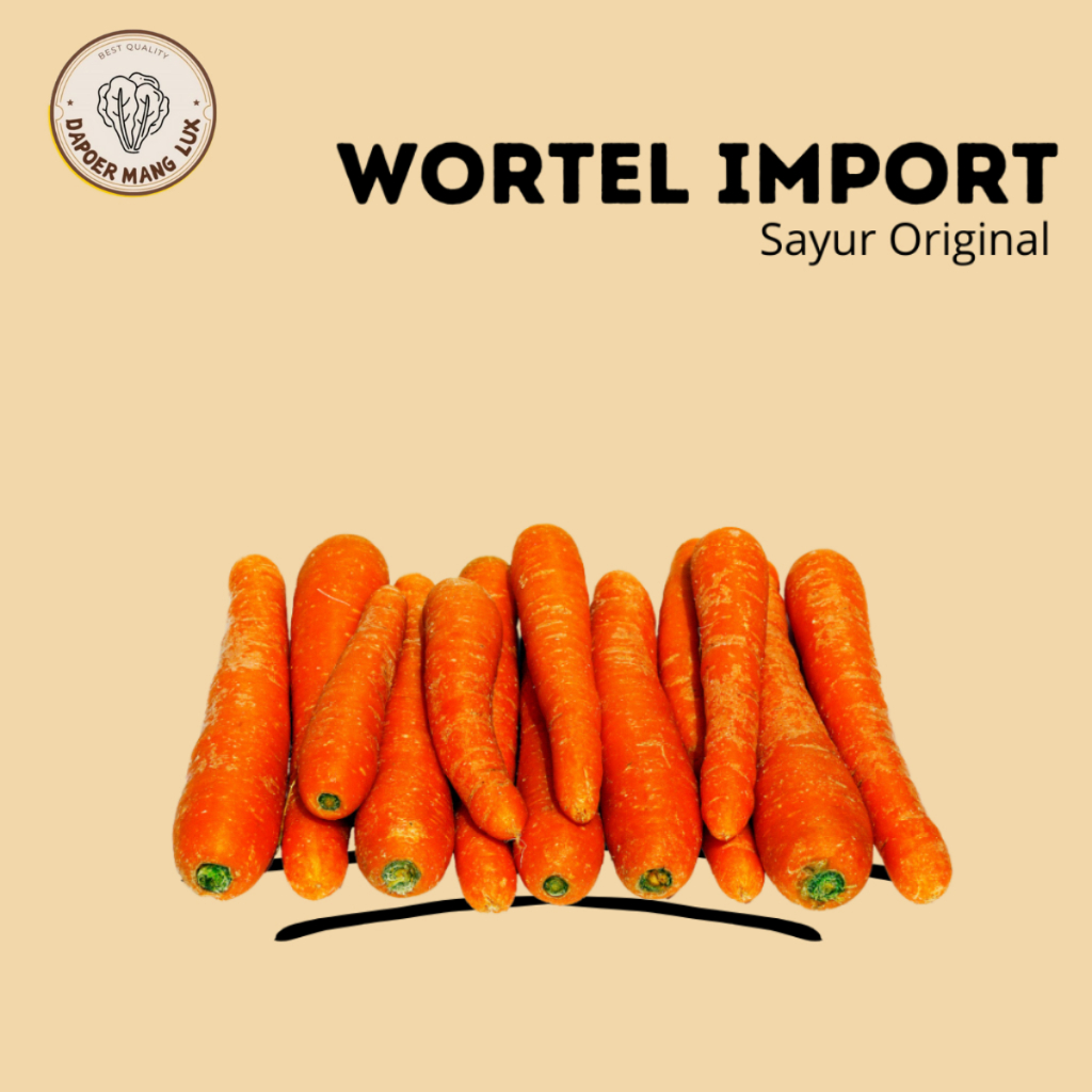 

WORTEL IMPORT 2 KG FRESH VEGETABLE BEST QUALITY